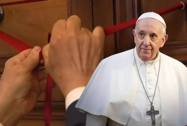 Papa Franciscus'un odaları mühürlendi