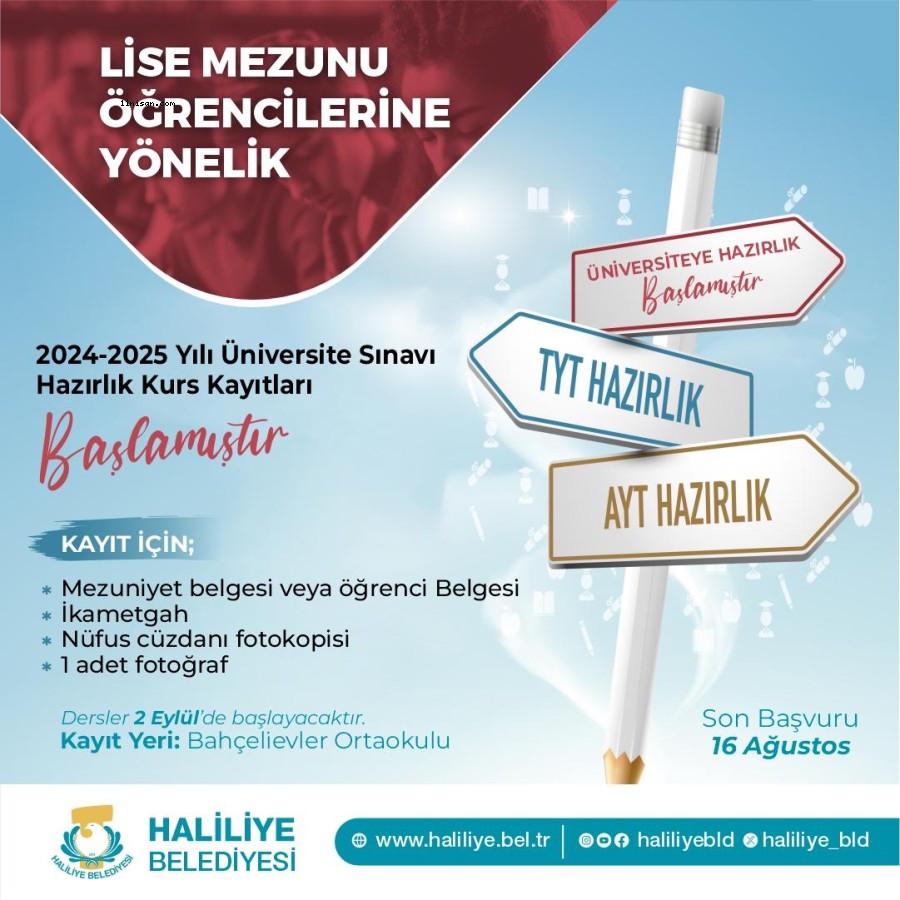 HALİLİYE BELEDİYESİ TERCİH DESTEK MERKEZİ HİZMETTE;