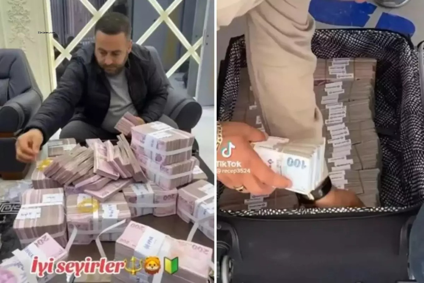 Aile boyu dolandırıcılık iddiası! Balya balya paraları TikTok'ta sergilediler;
