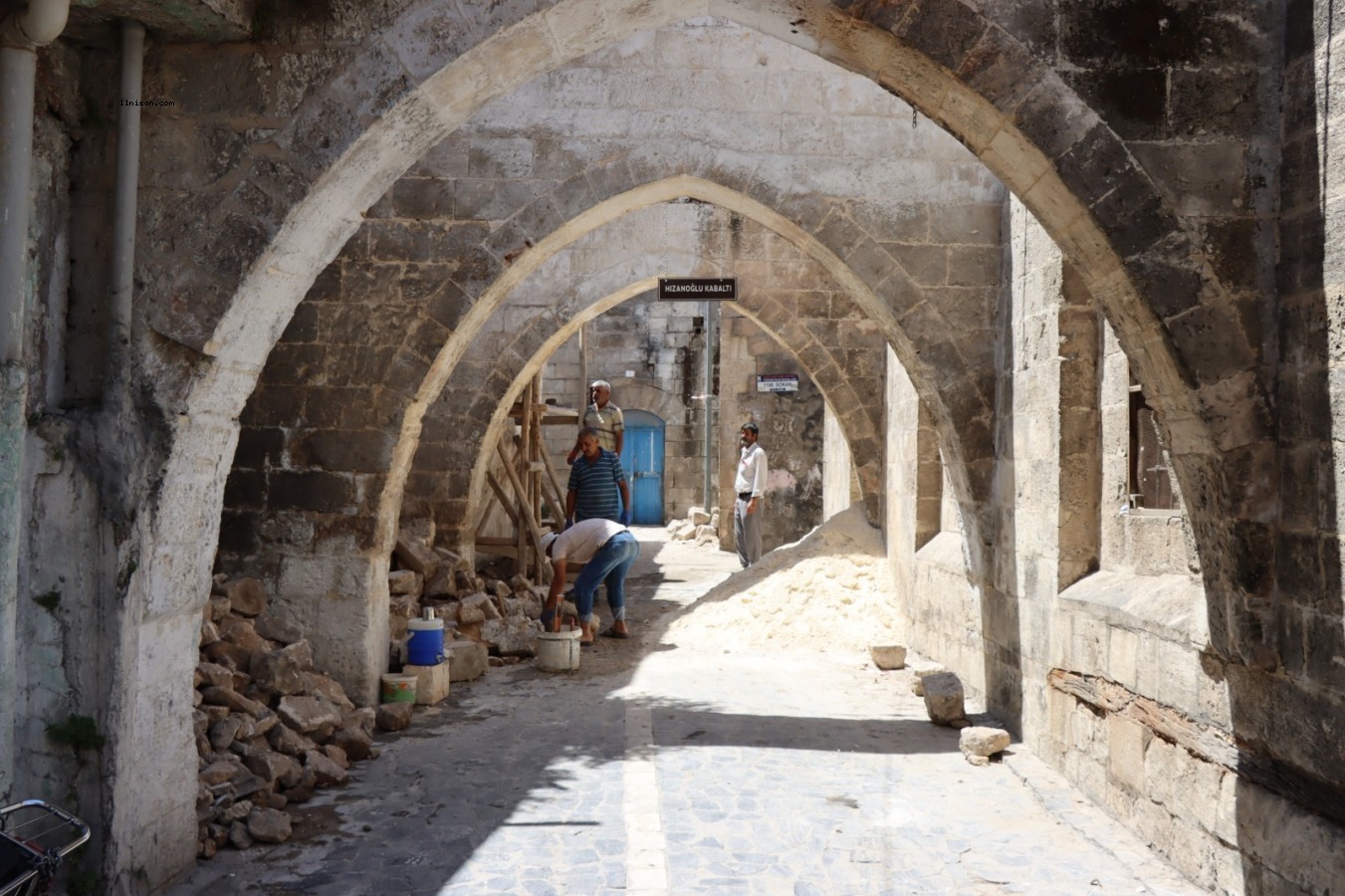 Cıncıklı Hamamı'nda restorasyon çalışmaları sürüyor