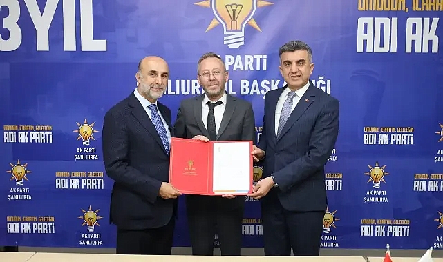 AK Parti Akçakale İlçe Başkanı Murat Sabuncu oldu;