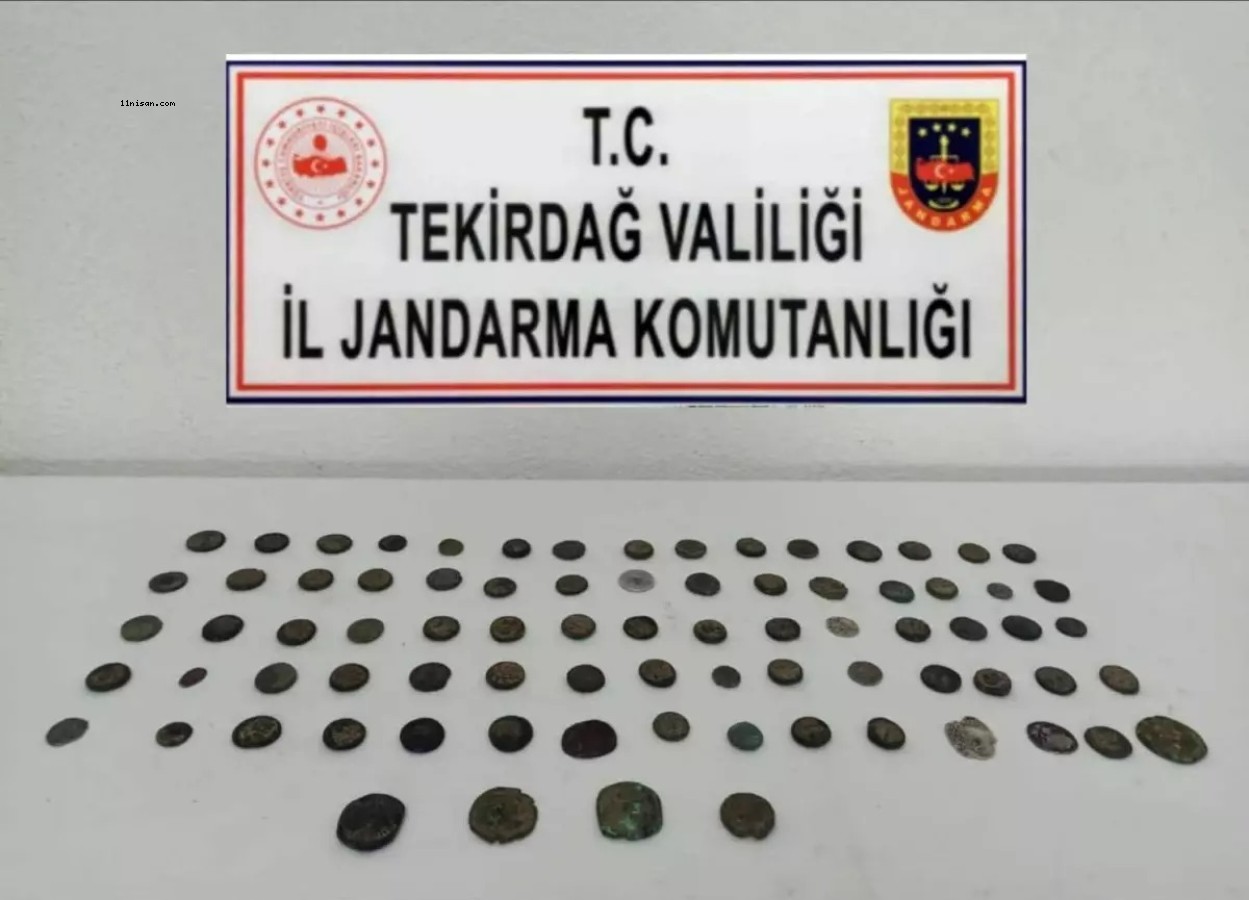 Tekirdağ'da Tarihi Sikke Ele Geçirildi;