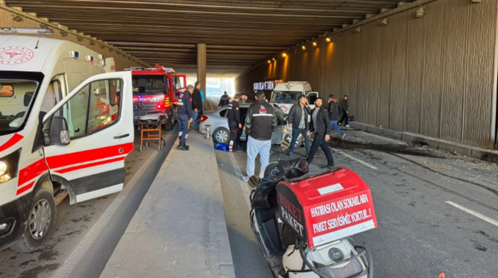 Şanlıurfa’da yolcu minibüsü kaza yaptı;